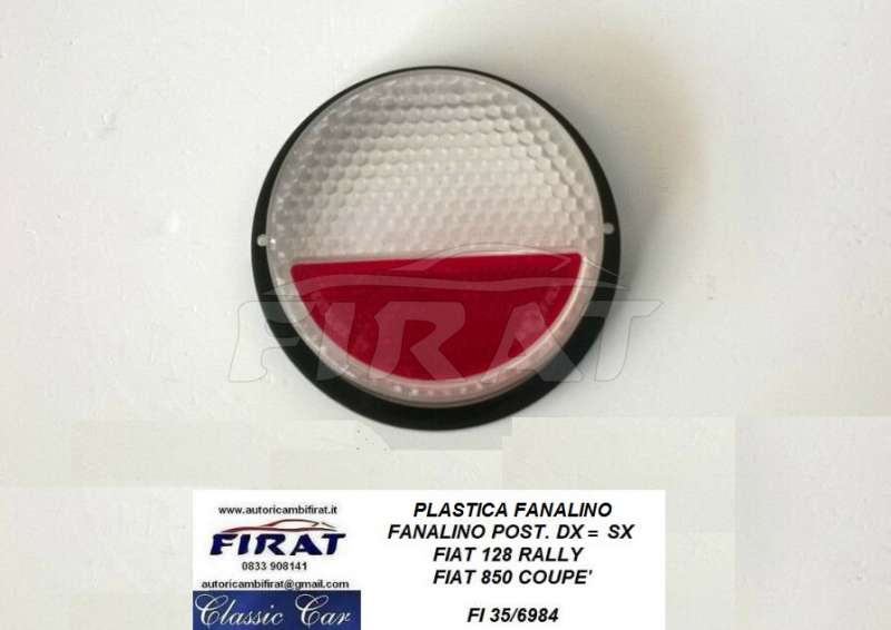 FANALINO FIAT 850 COUPE' - 128 RALLY POST. INT. (PLASTICA)